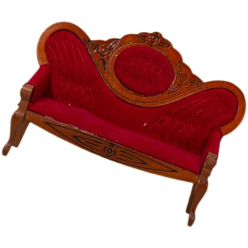 Toyvian Miniatur Holzsofa Dollhouse Möbel Für Kinderzimmer Vintage Couch Für Spielzeug Und Dekoration Toyvian Miniatur Holzsofa Dollhouse Möbel Für Kinderzimmer Vintage Couch Für Spielzeug Und Dekoration von Toyvian