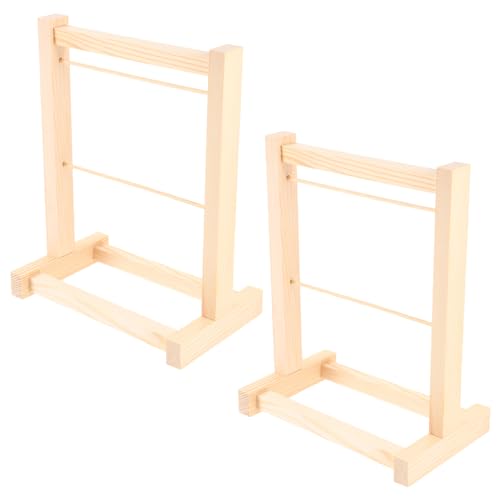 Toyvian Miniatur Kleiderständer Für Puppen Zubehör Für Ordnung Und Präsentation Von Puppenkleidung Tragbare Und Langlebige Holzkleiderbügel von Toyvian