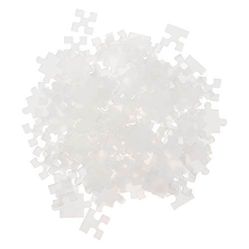 Toyvian Puzzle-Spielzeug 300st Puzzle Kristallklare Rätsel Gehirntest-Spiel Schwieriges Hartes Herausforderungsrätsel Spielzeug Herausforderungsrätsel Zum Stressabbau Acryl Mini Weiß Kind von Toyvian