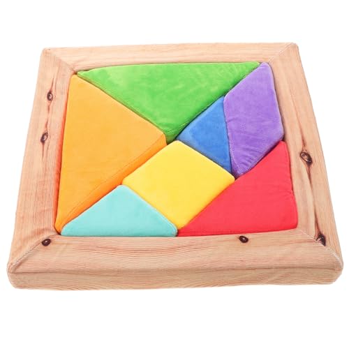 Toyvian Puzzlespiele Mosaik Tangrams Formen Puzzlespielzeug Babys Bunt Mit Gebäude Block Kreative Rätsel Puzzle-partygeschenke Tangram-Puzzles Für Erwachsene Puzzle Formen Plüsch von Toyvian