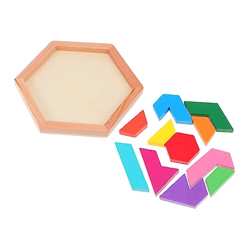 Toyvian 2 Sätze Puzzle-Bausteine Tangram-Rätsel für Tangram-Form-Puzzle Kinder rätsel Kinderspielzeug Spielzeuge DIY-Tangram-Spielzeug Lernspielzeug klassisch Blöcke nervenaufreibend von Toyvian