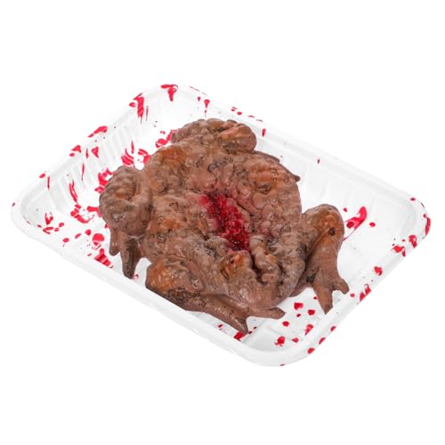 Toyvian Realistische Kröte Streich Dekoration für Halloween Party Gruselige Mahlzeit Box mit Blutstains für Spukhäuser und Gartenstützen Langlebiges Material Simulation Toyvian Realistische Kröte Streich Dekoration für Halloween Party Gruselige Mahlzeit Box mit Blutstains für Spukhäuser und Gartenstützen Langlebiges Material Simulation von Toyvian