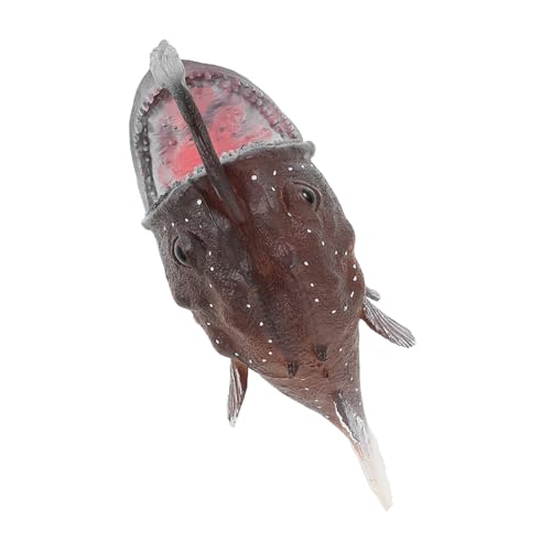 Toyvian Realistische Mini Anglerfisch Figuren Simulierte Meereslebewesen für Bildungsprojekte Klassenzimmer Dekorationen und Unterwasser Partys von Toyvian
