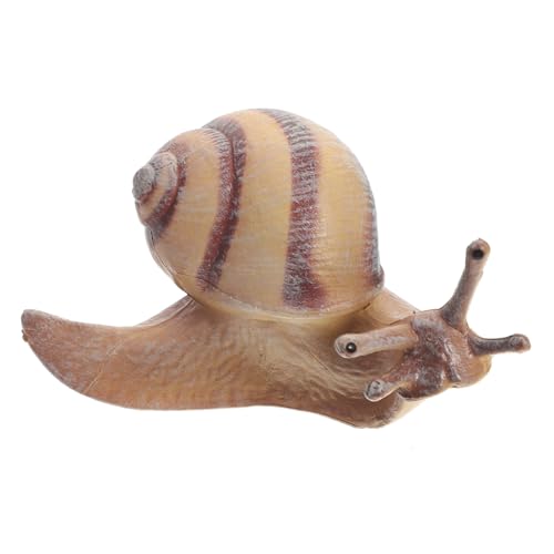 Toyvian Realistische Schneckenfigur aus Robustem Lebensechte Miniatur für Gartendeko und Lernspielzeug Pädagogisches Tiermodell zur Kindlicher Fantasie und Wissensentwicklung von Toyvian