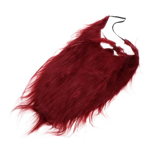Toyvian Realistischer Fake Bart für Halloween Lustiger Piratenbart und Falsche Schnurrhaare Burgunderfarbene Kostüm Accessoires für Partys und Verkleidungen Zufällige Farbe von Toyvian