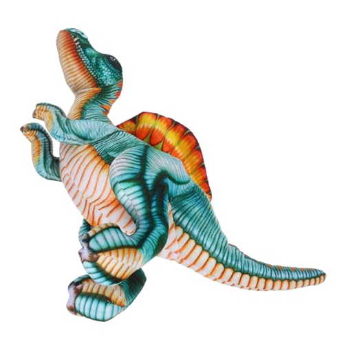 Toyvian Realistisches Dinosaurier Plüschtier Weiches Stofftier Kuschelkissen Kindgerechtes Flauschiger Reisebegleiter Detailgetreues Dino Schmusekissen für Jungen Mädchen von Toyvian