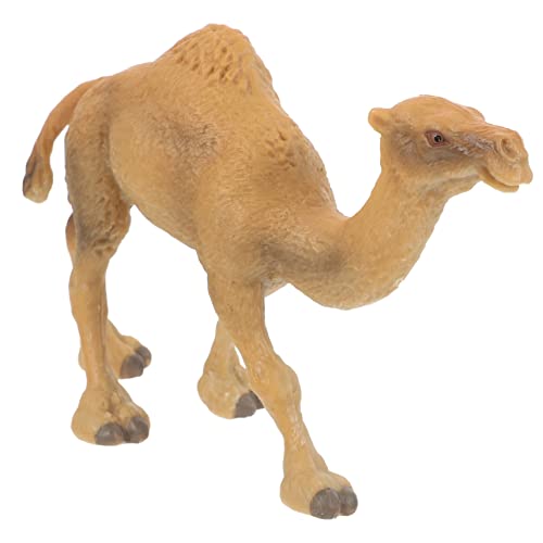 Toyvian Realistisches Kamelmodell aus Hochwertigem Kunststoff Detailreiche Kleine Kamelfigur für Pädagogisches und Dekorative Wüstentier Statue fürs Zuhause Robust und Farbenfroh von Toyvian