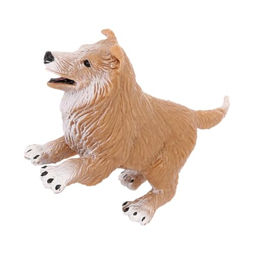 Toyvian Realistisches Kunststoff Hundemodell Dekofigur Collie Schäferhund Lernspielzeug Fördert Kognitive Entwicklung und Kindliche Fantasie für Zuhause und Kinderzimmer von Toyvian