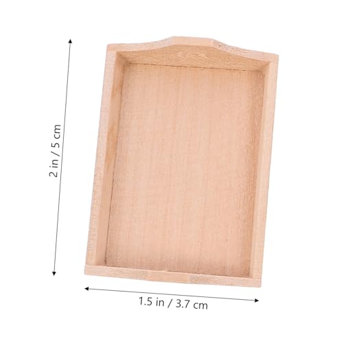 Toyvian Realistisches Miniatur Küchen Backset Puppenhaus Dekoration aus Holz Harz Kunststoff Stabiles Backgeschirr Modell für Miniaturhaus Szenendeko Rotes Bjd Küchen Baking Tool von Toyvian