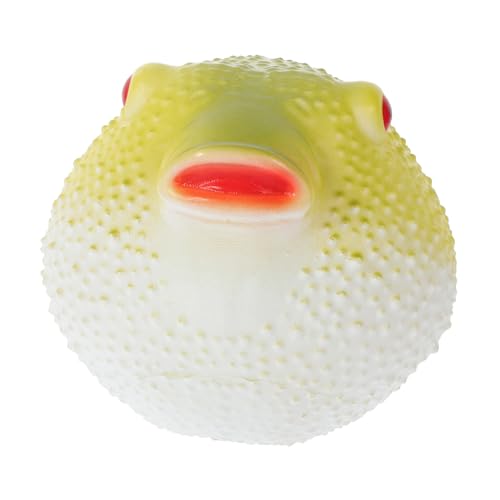 Toyvian Realistisches Pufferfisch Modell Kleines Weiches Stofftier Schwimmende Aquarium Deko Kindgerechtes Lernspielzeug Dekorative Meeresfigur für Kinderzimmer und Teich von Toyvian