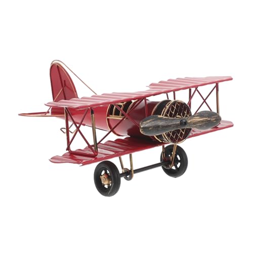 Toyvian Retro Flugzeugmodell Vintage für Kleine Flugzeugdekoration für Büro Schlafzimmer und Bar Rustikaler Stil Handgefertigt Rote Farbe Toyvian Retro Flugzeugmodell Vintage für Kleine Flugzeugdekoration für Büro Schlafzimmer und Bar Rustikaler Stil Handgefertigt Rote Farbe von Toyvian