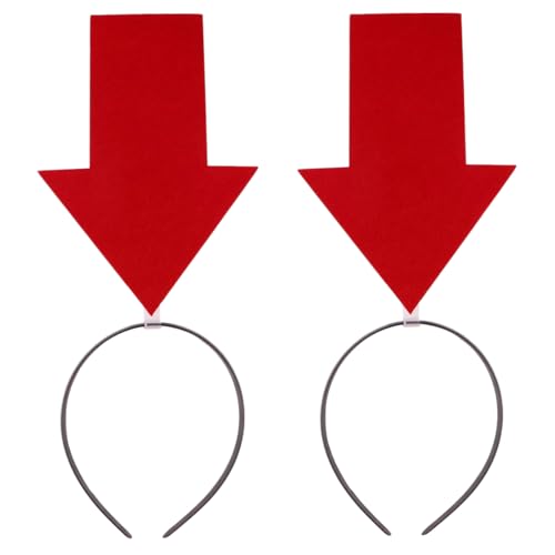 Toyvian Roter Pfeil Stirnband Halloween: 2pcs Geburtstag Kopfschmuck Foto Prop Haarschmuck Kreative Pfeil nach unten Haarband Toyvian Roter Pfeil Stirnband Halloween: 2pcs Geburtstag Kopfschmuck Foto Prop Haarschmuck Kreative Pfeil nach unten Haarband von Toyvian