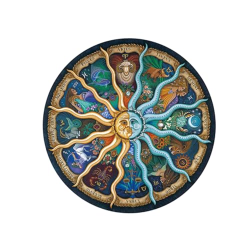 Toyvian Rundes Puzzle Bodenrätsel Erwachsene Astrologie Kinderpuzzle Papier Produkt Runden Colorful Toyvian Rundes Puzzle Bodenrätsel Erwachsene Astrologie Kinderpuzzle Papier Produkt Runden Colorful von Toyvian