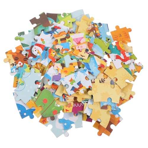 Toyvian Rundholzpuzzle Waldtiere Lernspielzeug Ab Jahren Präzise Geschnittene Glatte Teile Robustes Montessori Spiel für Jungen und Mädchen Pädagogisches für Kleinkinder von Toyvian