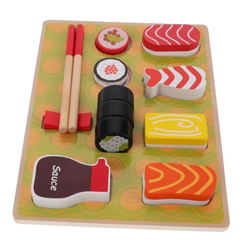 Toyvian Satz Sushi- simulieren Simulation Party Tablett Schneiden Holz kochset Sushi Sushibrett Küche Kinderküchenzubehör hölzern Toyvian Satz Sushi- simulieren Simulation Party Tablett Schneiden Holz kochset Sushi Sushibrett Küche Kinderküchenzubehör hölzern von Toyvian