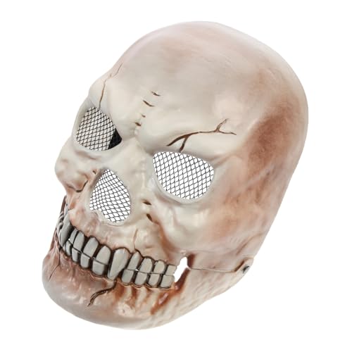 Toyvian Scary Halloween Cosplay Bewegliche Schädelmaske für Gruselpartys Leichtes und Bequemes Plastik für Unvergessliche Halloween Festivitäten für Erwachsene von Toyvian