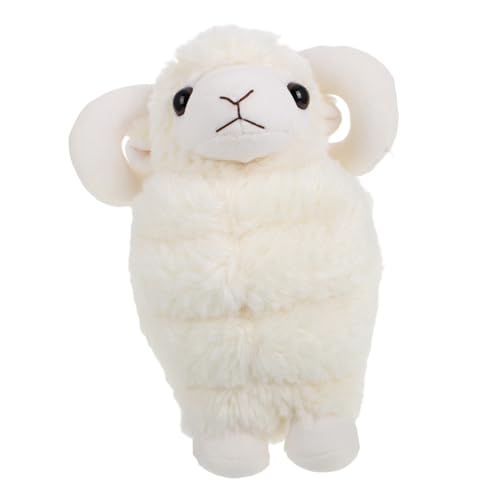 Toyvian Schaf-lamm-plüsch Kuscheltier Gefüllter Lammplüsch Schaf Gefülltes Lamm Für Plüsch Schaf Stofftier Lamm Schafe Lamm Plüsch Schafstab Pp-Baumwolle Weiß von Toyvian