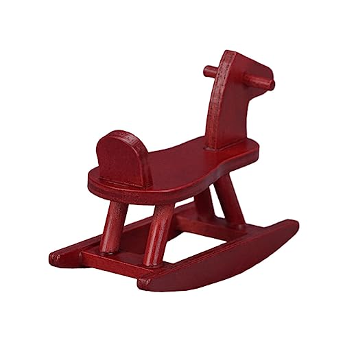 Toyvian Schaukelpferd kinderzimmer zubehör holzspielzeug bastelzeug spielzeuge small DIY zubehör Mini-Hausverzierung Bildungsspielzeug Spielzeughausdekoration rot Toyvian Schaukelpferd kinderzimmer zubehör holzspielzeug bastelzeug spielzeuge small DIY zubehör Mini-Hausverzierung Bildungsspielzeug Spielzeughausdekoration rot von Toyvian