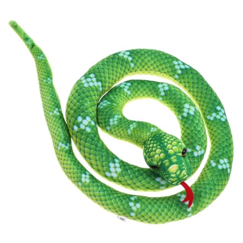 Toyvian Schlangen-Stofftier plüsch Schlange Schlange zum Erschrecken Hundespielzeug Plüschschlangenspielzeug tragen Gruselfilm Schlange Plüsch Streichmodell Samt Green Toyvian Schlangen-Stofftier plüsch Schlange Schlange zum Erschrecken Hundespielzeug Plüschschlangenspielzeug tragen Gruselfilm Schlange Plüsch Streichmodell Samt Green von Toyvian