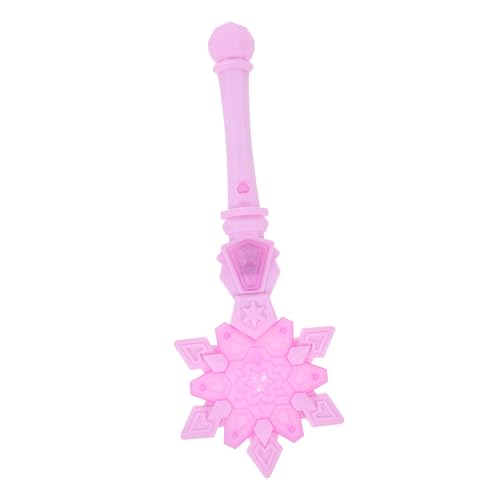 Toyvian Schnee Zauberstab Geburtstagsgeschenk Partyzubehör Für Weihnachten Halloween-leuchtstab Schneespielzeug Prinzessinnen-blasenstab Schneeflockenlichtstab Feenstab Rosa Plastik von Toyvian