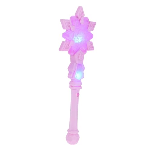 Toyvian Schnee Zauberstab Party zubehör Party Dekoration Prinzessinnen Geburtstagsspielzeug Rollenspiel Geburtstagsgeschenk Leuchtstab für Weihnachtszauberstab Plastik Rosa von Toyvian