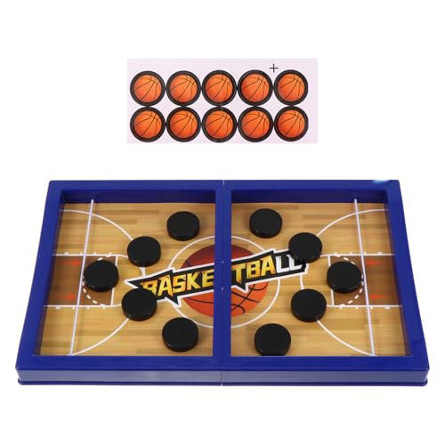 Toyvian Schnelles Sling Puck Spiel Tragbares Geschicklichkeitsspiel Tischspiel für Hand Auge koordination für Indoor und Outdoor von Toyvian