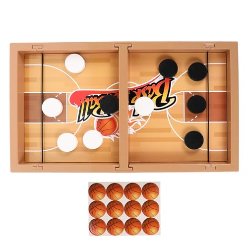 Toyvian Schnelles Sling Puck Tischspiel Hockey Brettspiel Familien Kompaktes Geschicklichkeitsspiel für Party und Freizeit mit Elastischem Abschuss Geeignet für Erwachsene von Toyvian