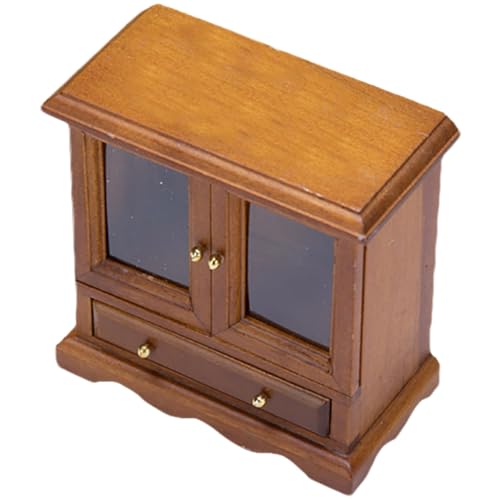 Toyvian Schrankmodell für kinderspielzeug Dekoration Schlafzimmer Dollhouse Furniture Mini Regal entzückendes Miniaturspielzeug zartes Miniaturspielzeug hölzern Brown Toyvian Schrankmodell für kinderspielzeug Dekoration Schlafzimmer Dollhouse Furniture Mini Regal entzückendes Miniaturspielzeug zartes Miniaturspielzeug hölzern Brown von Toyvian