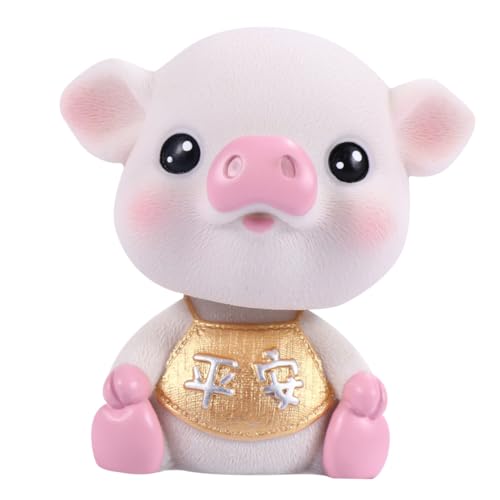 Toyvian Schüttelnde Schwein Auto Dekoration Resin Miniatur Figur Armaturenbrett Deko Cartoon Auto Innenraum Ornament für Schreibtisch und Fahrzeug Toyvian Schüttelnde Schwein Auto Dekoration Resin Miniatur Figur Armaturenbrett Deko Cartoon Auto Innenraum Ornament für Schreibtisch und Fahrzeug von Toyvian
