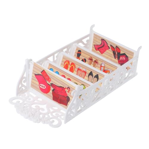 Toyvian Mini Schuhregal Für Puppenhaus Kunststoff Miniatur Schuhschrank Spielzeug Zubehör Für Puppenmöbel Langlebig Und Detailreich Für Kreative Mädchen Und Puppenhaus-Dekoration Toyvian Mini Schuhregal Für Puppenhaus Kunststoff Miniatur Schuhschrank Spielzeug Zubehör Für Puppenmöbel Langlebig Und Detailreich Für Kreative Mädchen Und Puppenhaus-Dekoration von Toyvian