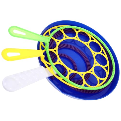 Toyvian Seifenblasenstab-Set Tragbare Seifenblasenmacherringe Blaswerkzeuge Für Spiele Zum Spielen Im Freien Geburtstagspartys (Zufällige Farbe) von Toyvian