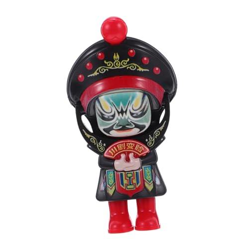 Toyvian Gesichtwechselnde Puppe Chinesische Opernfigur Maskenwechselfunktion Traditionelles Spielzeug Handbemalt Heimdecoration Kulturelles Symbol Auto-Ornament von Toyvian