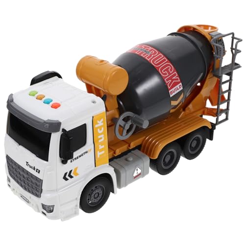 Toyvian Simulation Betonmischer LKW Modellspielzeug mit Musik und Licht Konstruktionsfahrzeug für Pull Back Bagger für Kreative Spielstunden und Farbenerkennung Toyvian Simulation Betonmischer LKW Modellspielzeug mit Musik und Licht Konstruktionsfahrzeug für Pull Back Bagger für Kreative Spielstunden und Farbenerkennung von Toyvian