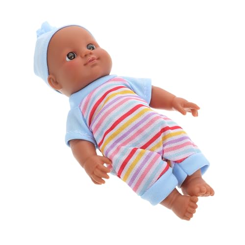 Toyvian Titel Realistische Dunkelhäutige Puppe Hochwertige Handgefertigte Spielzeugpuppe Für Kleinkinder Zum Spielen Und Mitnehmen Toyvian Titel Realistische Dunkelhäutige Puppe Hochwertige Handgefertigte Spielzeugpuppe Für Kleinkinder Zum Spielen Und Mitnehmen von Toyvian