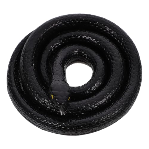 Toyvian Simulation Schlangen Realistisches Schlangenmodell aus Weichem Lange Schwarze Schlange für Streiche Garten und Partydekoration Lernspielzeug Toyvian Simulation Schlangen Realistisches Schlangenmodell aus Weichem Lange Schwarze Schlange für Streiche Garten und Partydekoration Lernspielzeug von Toyvian