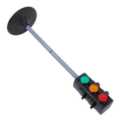 Toyvian Simulation Verkehrsampel Höhenverstellbar Pädagogisches Lernspielzeug für Fördert Verkehrssicherheit Glatte Oberfläche Praktische Verkehrssignal Nachbildung ohne Batterie von Toyvian