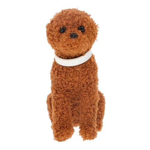 Toyvian Simulation Welpen Welpen Kleine Hund Hund Schmuck Cartoon Plüsch Puppe Realistische Figur Hund Kunststoff von Toyvian
