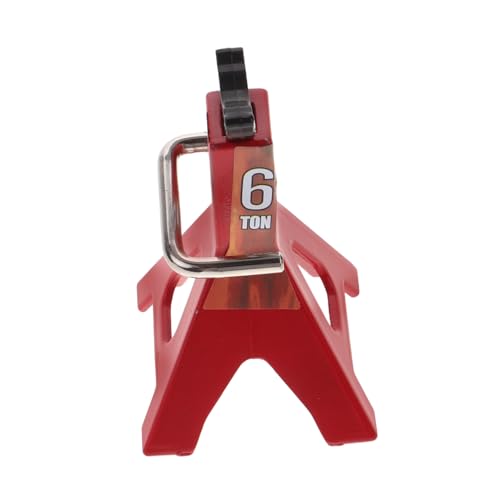 Toyvian Simulations-Kletterauto : Modellauto Zubehör für Modellautos Mini Kletterauto Modellauto Teil Auto Zubehör wagenheber RC-Autoteile Raupenauto-Dekoration Metall rot von Toyvian