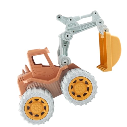 Toyvian Simulationsbagger Outdoor draußen Baufahrzeug spielzeugwagen kinderspielzeuge Baumodell eines Baggers Konstruktionsspielzeug Autospielzeug Plastik von Toyvian