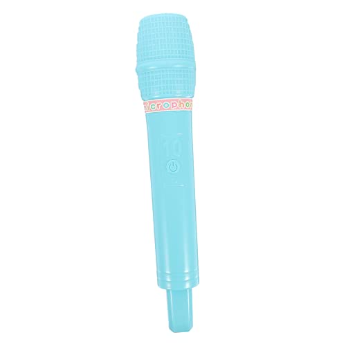 Toyvian Simulationsmikrofonmodell Prop-Mikrofon Kinderspielzeug Kindermikrofon Karaoke für Funny Toys Kunststoff-Mikrofon- Kleinkindmikrofon Plastik Blue von Toyvian