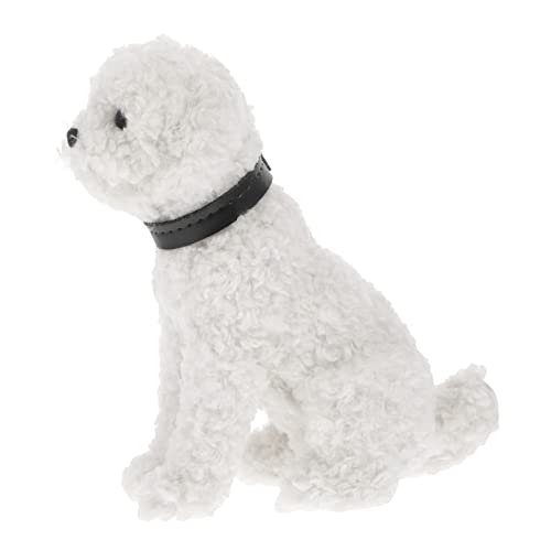 Toyvian Simulationswelpe kulich Form Toys plushbit Soft Toy Plush Toy Home Dekoration Plaything Toy Home Decoration Plush Cartoon-Plüschtier Hundeschmuck Plastik Weiß von Toyvian