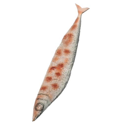 Toyvian Simulierter Saury Küchenzubehör Faux-Fleisch-Modell Fischmodelle Tischdekoration Fleisch künstliche Fleischrequisiten Esstisch Ornament Meeresfrüchte-Modell gefälschter Fisch PVC Toyvian Simulierter Saury Küchenzubehör Faux-Fleisch-Modell Fischmodelle Tischdekoration Fleisch künstliche Fleischrequisiten Esstisch Ornament Meeresfrüchte-Modell gefälschter Fisch PVC von Toyvian