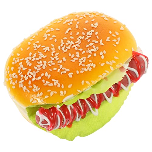 Toyvian Simuliertes Hamburger Modell Gefälschte Lebensmittelmodelle Burger Desktop Burger Ornamente Shop Burger Dekore Faux Burger Ornament Simulierter Burger Gefälschter Burger von Toyvian