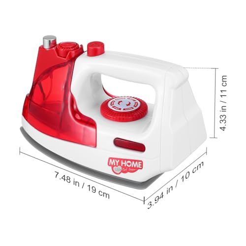 Toyvian Simuliertes Mini Bügeleisen aus Sicherem Abs Realistische Nachbildung für Fördert Praktische Fähigkeiten Pädagogisches Haushalts Rollenspiel für Kindergeburtstag und Lernzwecke von Toyvian