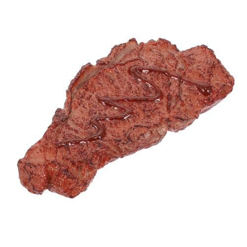 Toyvian Simuliertes Steak Simulation Essen Ausbildung Steakspielzeug Puzzle Spielzeug Simulation Steaks Propangasregler Spielzeug für Kind Lebensmittel Zubehör KüChen Und Konditorei Dekoration von Toyvian