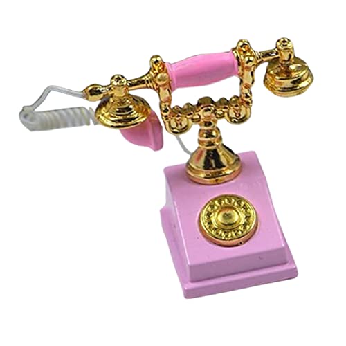Toyvian Simuliertes Telefon für kinderspielzeug bescherung Weihnachten Nachttisch-Dekoration spielzeugtelefon kleines Mini-Telefon Puppenhauslieferungen Zinklegierung Rosa Toyvian Simuliertes Telefon für kinderspielzeug bescherung Weihnachten Nachttisch-Dekoration spielzeugtelefon kleines Mini-Telefon Puppenhauslieferungen Zinklegierung Rosa von Toyvian