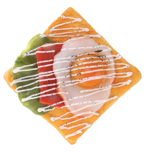 Toyvian Künstliches Spiegelei Toast Modell Realistisches Dekorationsstück Für Küche Und Party Handgemacht Attraktives Fotografie-requisit Für Auslagen Und Kreative Toyvian Künstliches Spiegelei Toast Modell Realistisches Dekorationsstück Für Küche Und Party Handgemacht Attraktives Fotografie-requisit Für Auslagen Und Kreative von Toyvian