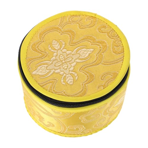 Toyvian Soundbo-Tasche meditations zubehör Cheongsam-Haarnadeln handgefertigte Buddha-Klangschale Aufhänger für Meditationsschalen tibetischer Schalenhalter Stoff Yellow Toyvian Soundbo-Tasche meditations zubehör Cheongsam-Haarnadeln handgefertigte Buddha-Klangschale Aufhänger für Meditationsschalen tibetischer Schalenhalter Stoff Yellow von Toyvian