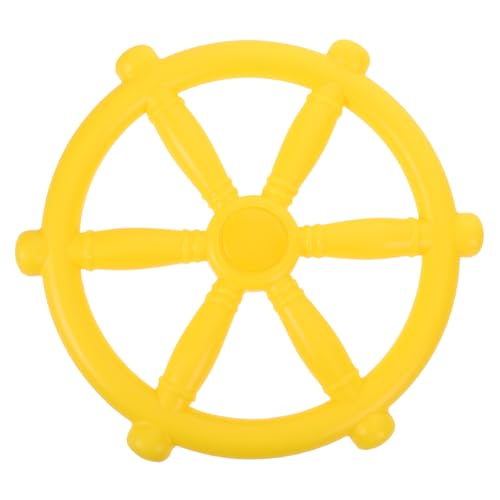 Toyvian Spielplatz Lenkrad Piratenschiff Gelb Wetterfestes Kunststoff Spielzeuglenkrad Einfach Montierbar für Spielhaus Schaukel Zubehör im Außenbereich Toyvian Spielplatz Lenkrad Piratenschiff Gelb Wetterfestes Kunststoff Spielzeuglenkrad Einfach Montierbar für Spielhaus Schaukel Zubehör im Außenbereich von Toyvian