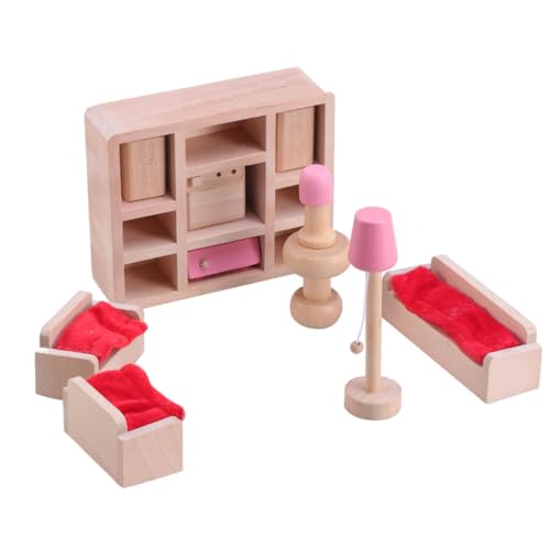 Toyvian Spielzeuge Spielzeug Miniaturmöbel Sofa kleine Möbel Kind Bambus Spielzeugzubehör Für Möbel von Toyvian